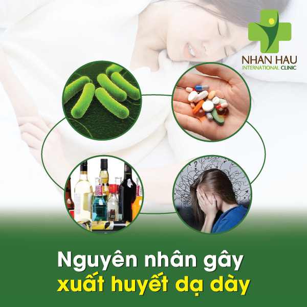 Sự nguy hiểm tiềm ẩn về việc xuất huyết dạ dày 3 Nguyên nhân gây xuất huyết dạ dày