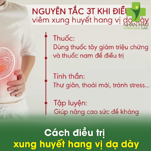 Xung huyết hang vị dạ dày và những nguy cơ gây xung huyết hang vị dạ dày 5 Cách điều trị xung huyết hang vị dạ dày
