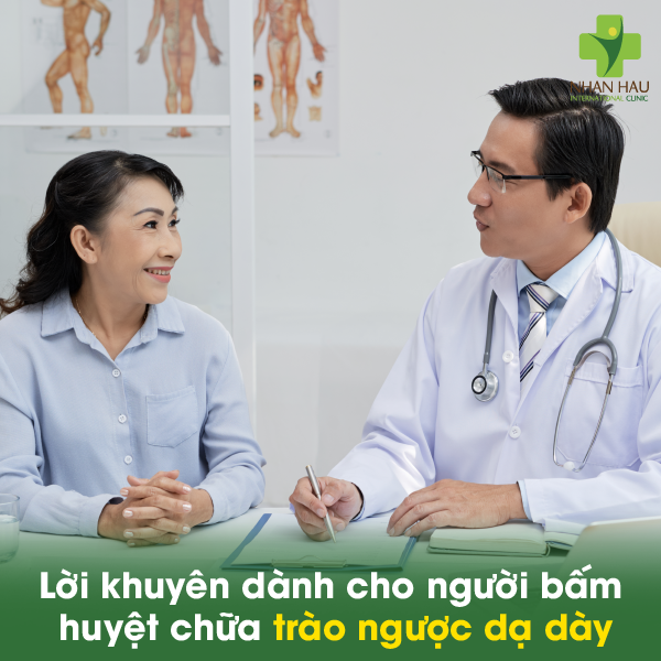 5 huyệt bấm chữa trào ngược dạ dày hiệu quả 4 Lời khuyên dành cho người bấm huyệt chữa trào ngược dạ dày