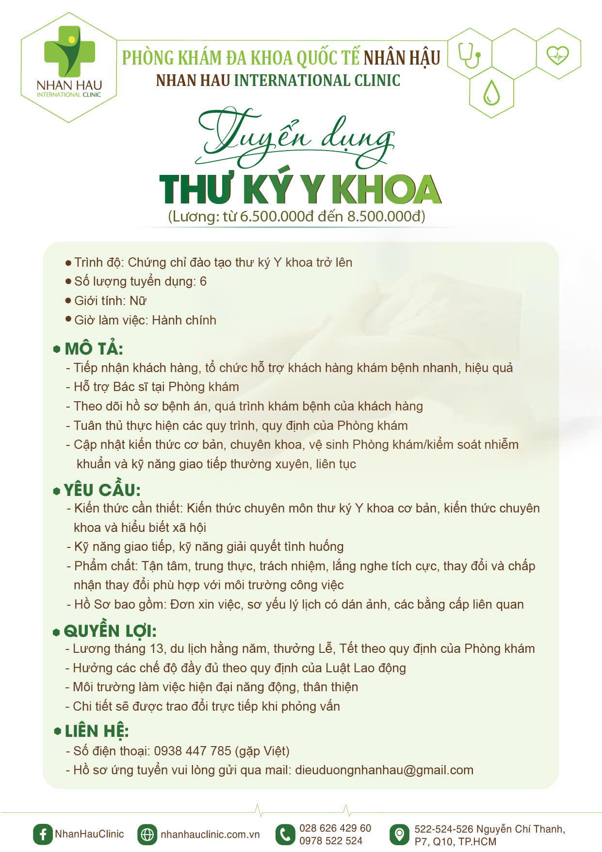 Tuyển Dụng Thư Ký Y Khoa 1 tuyển dụng thư ký y khoa