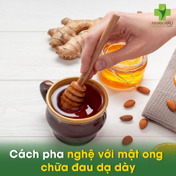 Cách pha nghệ với mật ong chữa đau dạ dày