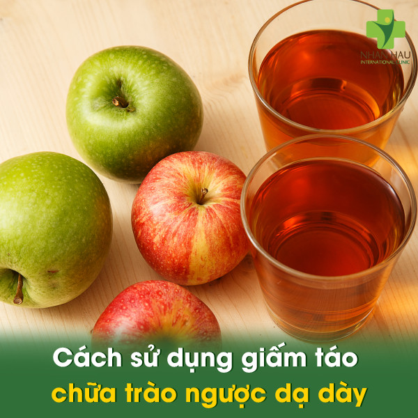 Cách sử dụng giấm táo chữa trào ngược dạ dày