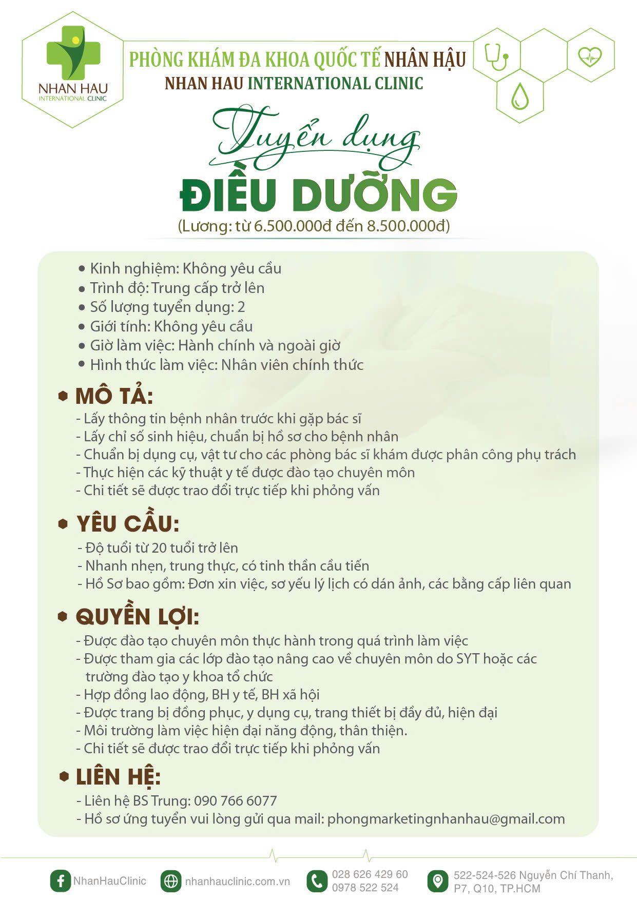Tuyển dụng điều dưỡng